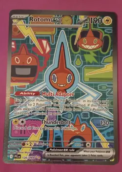 Pokemon Phantasmal Flames Rotom EX Holo Full Art Card 126/094, FRESH, NEAR MINT - Image 2