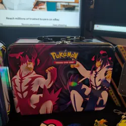 Lot Of Official Pokemon Coins + 71 code cards + keychains & 8 Empty Tins - Image 3