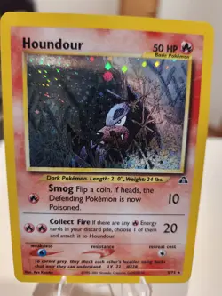 Pokemon Neo Discovery Houndour 5/75 Holo Rare Card - Image 1