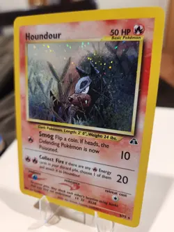 Pokemon Neo Discovery Houndour 5/75 Holo Rare Card - Image 2