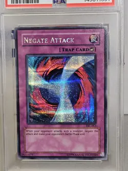 Yu-Gi-Oh TCG Negate Attack TSC-003 The Sacred Cards PSA 9 Secret Rare Holo - Image 3