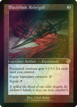 MTG Blackblade Reforged Foil ** The Brothers' War Retro Artifacts ** English - Image 1