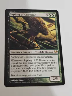 2x Sapling of Colfenor #128 (MP) Eventide EVE Magic MTG Rares - Image 3