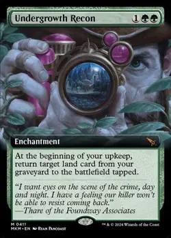 MTG Undergrowth Recon Extended Art ** Murders at Karlov Manor ** English - Image 1