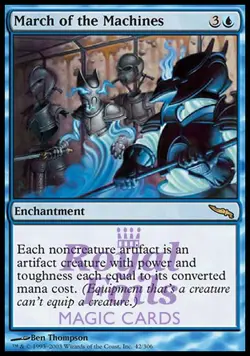 March of the Machines 1x FOIL MDN MTG Mirrodin Rare MINT blue - Image 1