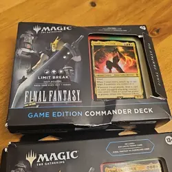 2 Boxes FFVII Video Game Edition Limit Break Commander Deck Final Fantasy MTG - Image 2