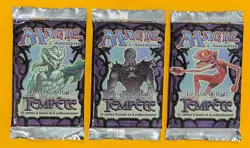 MTG TEMPEST Booster Pack (x3) (French) Sealed (OldManMTG 008-786) - Image 1