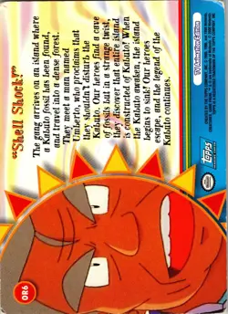 Pokemon Topps Orange Islands Shell Shock #OR6 Blue Label TV Animation - Image 2