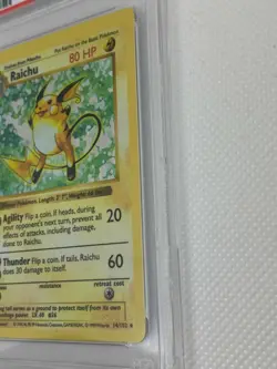 Pokemon Raichu #14 1st Edition HOLO Foil Thick Stamp 1999 PSA 8 *CCGHouse* - Image 4