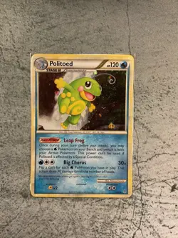 Pokemon TCG Politoed 7/95 HeartGold SoulSilver Unleashed Holo Rare - Image 1