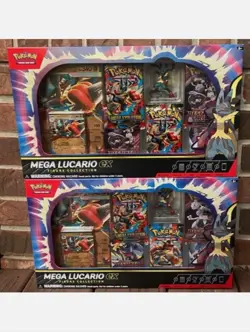 BRAND NEW-Pokemon TCG Mega Lucario ex Premium Figure Collection 1 Box - Image 1