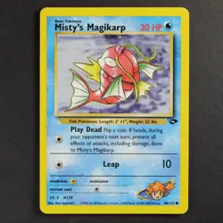 Misty's Magikarp 88/132 Gym Challenge Pokemon TCG Common/Uncommon VG Condition - Image 1