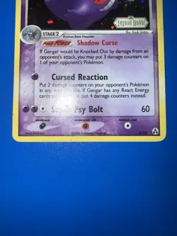 Pokemon TCG Gengar 5/92 Legend Maker Reverse Holo Stamped with Swirl - Image 3