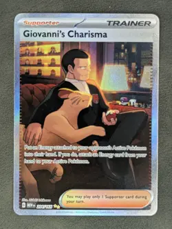 Giovanni's Charisma - 204/165 Pokemon TCG Special Illustration Rare SV: 151 NM - Image 1