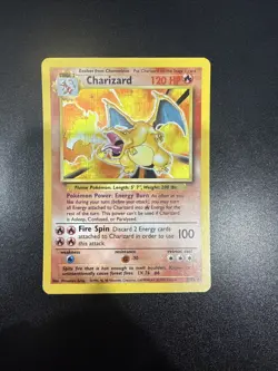 Pokemon TCG Charizard 4/102 Base Set Unlimited Holo Rare - Image 2