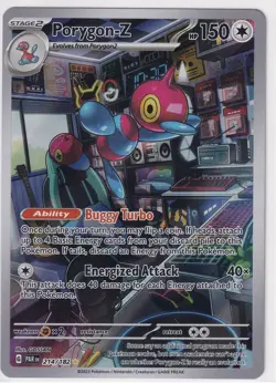 Pokemon TCG Porygon-Z Paradox Rift 214/182 Holo Illustration Rare Near Mint - Image 1