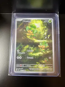 Pansage White Flare Illustration Rare 089/086 Pokemon TCG S&V 2025 NM - Image 1