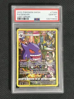 Gengar - TG06/TG30 PSA 10 Lost Origins Trainer Gallery Pokemon - Image 1