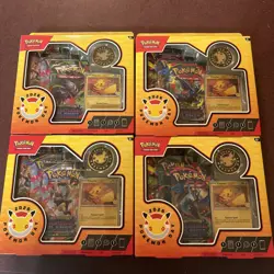 Pokemon TCG Trading Card Game: Pokemon Day 2026 Collection x4 boxes in hand - Image 1