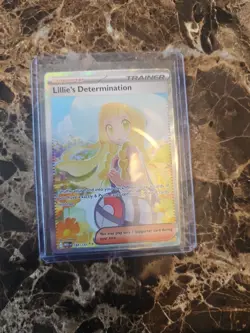 Pokemon TCG Holo Ultra Rare Full Art Lillie's Determination Trainer Card 184/132 - Image 1