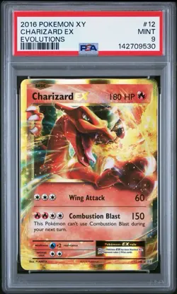 PSA 9 CHARIZARD EX 12/108 Ultra Rare XY Evolutions 2016 - Pokemon Card - Image 1