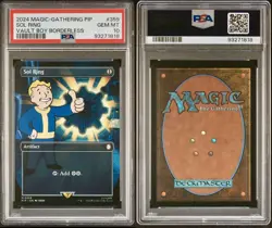 SOL RING VAULT BOY, 0359 (BORDERLESS) - MTG: Fallout (PIP) - PSA 10💎GEM - Image 2