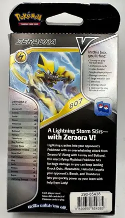 Zeraora V Battle Deck Pokemon TCG - NEW Unopened Starter Playing Kit - Image 2
