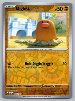 Pokemon TCG SV03: Obsidian Flames Diglett 103/197 Reverse Holo - Image 1