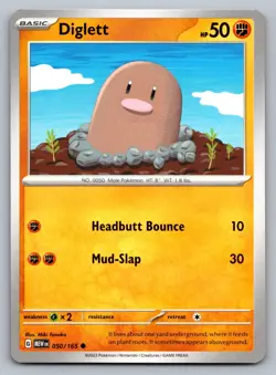 Pokemon TCG SV: Scarlet & Violet 151 Diglett 050/165 - Image 1
