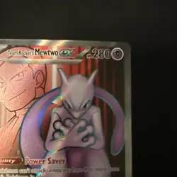 Pokemon Mewtwo EX TCG Team Rockets 213/182 Full Art Destined Rivals - Image 2