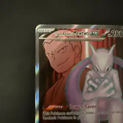 Pokemon Mewtwo EX TCG Team Rockets 213/182 Full Art Destined Rivals - Image 3