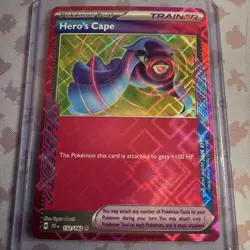Hero's Cape 152/162 *Ace Spec Rare* *Temporal Forces* Pokemon TCG - Image 1
