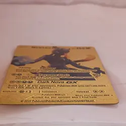 fan made Pokemon Mewtwo GX SM196 SM Promo Metal Holo Card - Image 2