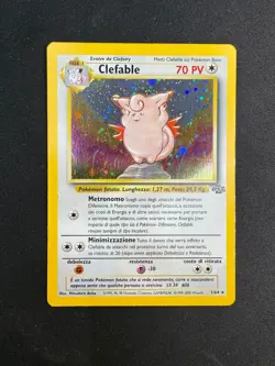 Pokemon Clefable 1/64 Jungle Rara Holo Unlimited Wizards ITA Carte Vintage - Image 1