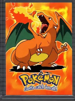 Pokemon Topps Charizard E6 of 12 Blue Label Non-Holo NM - Image 1