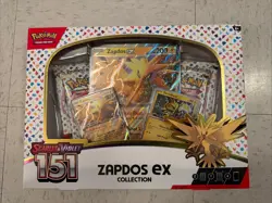 Pokemon TCG Scarlet & Violet 151 Zapdos Ex Collection |BRAND NEW SEALED Pokemon - Image 1