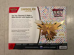 Pokemon TCG Scarlet & Violet 151 Zapdos Ex Collection |BRAND NEW SEALED Pokemon - Image 2