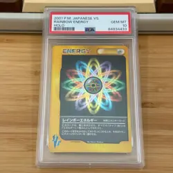 2001 Pokemon Japanese VS Rainbow Energy - Holo PSA 10 Gem MT jpn neo genesis - Image 1