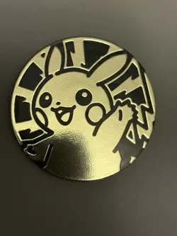 Pokemon - Jumbo Pikachu Gold Holo Coin - Image 1