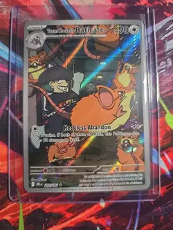 Pokemon TCG Team Rocket's Raticate 202/182 Sv10: Destined Rivals Holo MINT/NM - Image 1