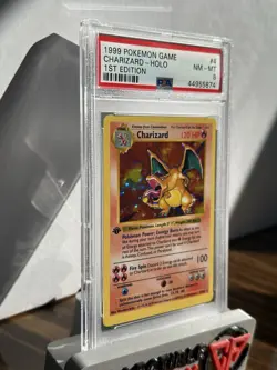 1999 Pokemon 1st Edition Base Set Charizard Holo 4/102 PSA 8 NM-MINT - Image 2