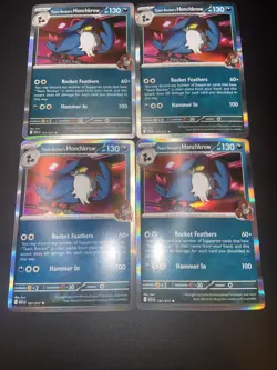 Team Rocket's Honchkrow (Holo Rare) Ascended Heroes Pokemon TCG- lot of x4 - Image 1