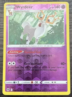 Wyrdeer 069/189 Sword Shield Pokemon TCG Astral Radiance Reverse Holo MINT NM - Image 1