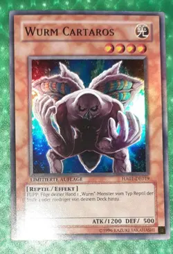 Yu-Gi-Oh HA01-DE019, Wurm Cartaros "near mint" Limitierte Auflage - Image 1