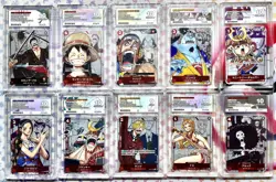 One Piece 25th Anniversary Promo Set ACE 10 / 9 Sequential Numbered Luffy Zoro + - Image 1