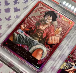 Luffy ST01-001 & Zoro OP01-001 PSA10 Weekly Shonen Jump Promo One Piece Cards - Image 2