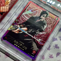 Luffy ST01-001 & Zoro OP01-001 PSA10 Weekly Shonen Jump Promo One Piece Cards - Image 3