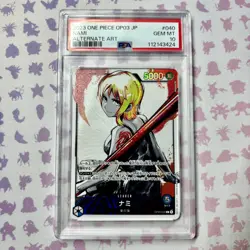 PSA 10 Nami OP03-040 Leader Parallel Mighty Enemies One Piece Card 2023 Japanese - Image 4