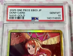 Don!! Card Nami Gold Frame PSA 10 Heroines Edition EB03 One Piece Card UK SELLER - Image 2