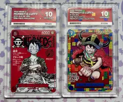 Monkey D Luffy ST21-014 ACE 10 + P-110 ACE 10 One Piece Promo Cards 2-Piece - Image 1